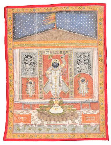 INDIAN PICHWAI PAINTING ON CLOTH  38b02a