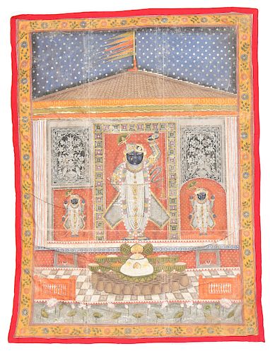 INDIAN PICHWAI PAINTING ON CLOTH,