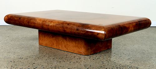 FRENCH BURL WALNUT FLOATING COFFEE