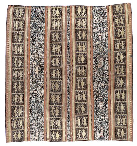 WOMANS CEREMONIAL TAPIS, INDONESIAAntique