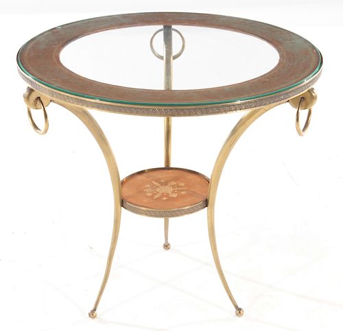 CIRCULAR BRONZE AND GLASS FRENCH 38b112