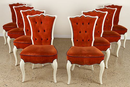 SET 8 FRENCH DINING CHAIRS REGENCY 38b10c