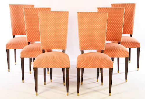 SET OF 6 MACASSAR DINING CHAIRS 38b10e