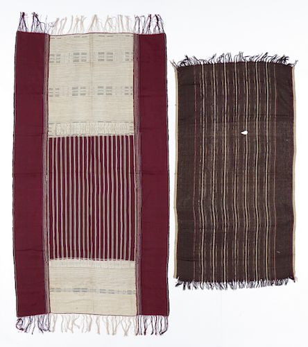 2 CEREMONIAL BATAK TEXTILES, IKAT