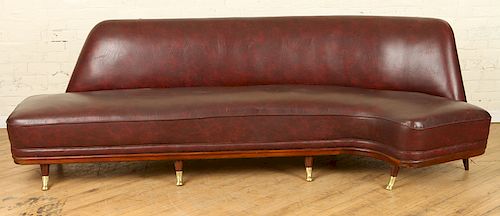 ITALIAN CURVED SOFA BRONZE FEET 38b131