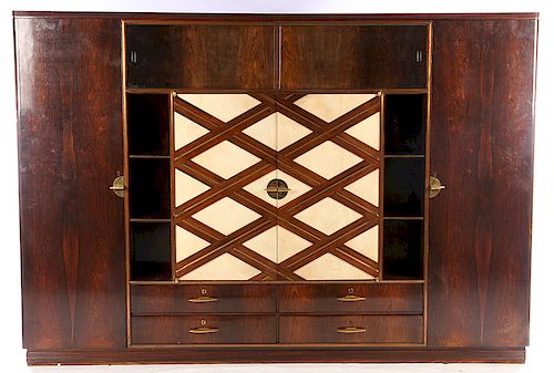 PAOLO BUFFA ROSEWOOD CABINET LABELED