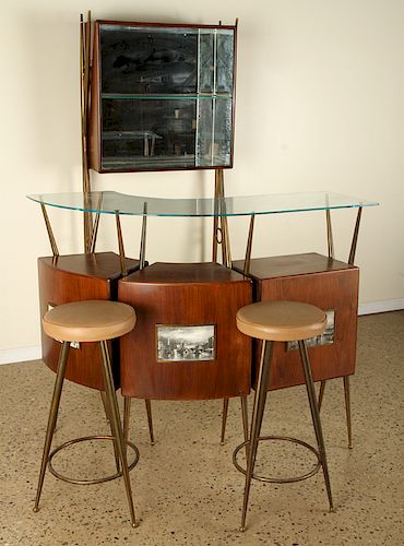 ITALIAN FOUR PIECE BAR SET COUNTER