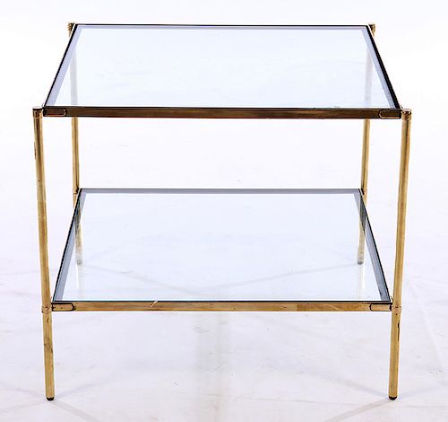 ITALIAN DELL'ACQUA BRASS SIDE TABLE