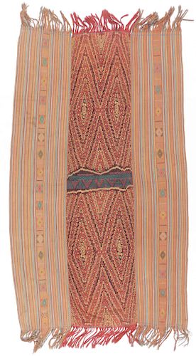 OLD WEST TIMOR IKAT EMBROIDERED 38b1a1