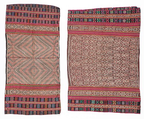 2 WEST TIMOR IKAT SARONGS2 woman s 38b199