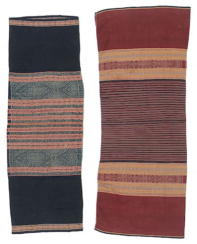 2 IKAT SARONGS, BIBOKI, WEST TIMORWoman's