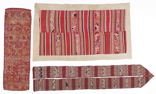 3 ANTIQUE LAO TEXTILES3 Lao textiles: