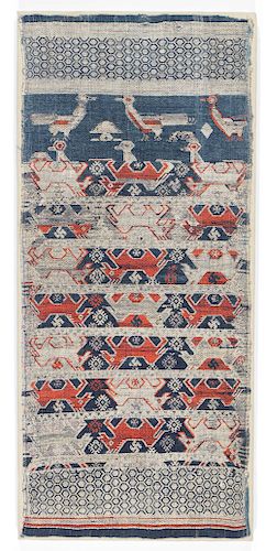 MOUNTED COVERLET TEXTILE, TUJIA