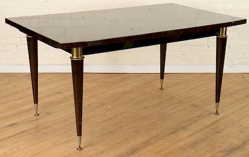 MACASSAR DINING TABLE INLAID BRONZE