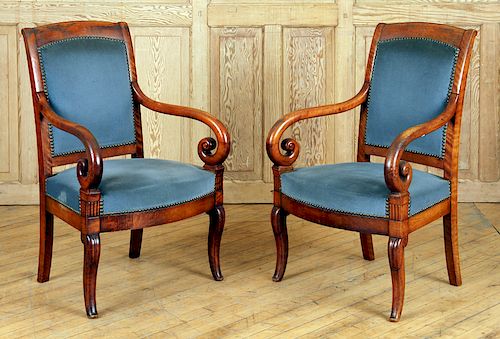 PAIR OF RESTORATION STYLE OPEN
