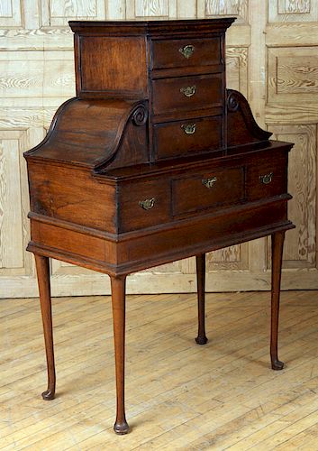 UNUSUAL ENGLISH OAK CHEST QUEEN 38b27f