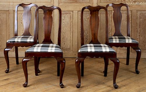 SET 8 MAHOGANY DINING CHAIRS BY