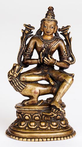 ANTIQUE PALA STYLE SIMHANA AVALOKITESVARA