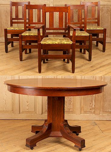 ARTS CRAFTS STICKLEY BROS DINING 38b2da