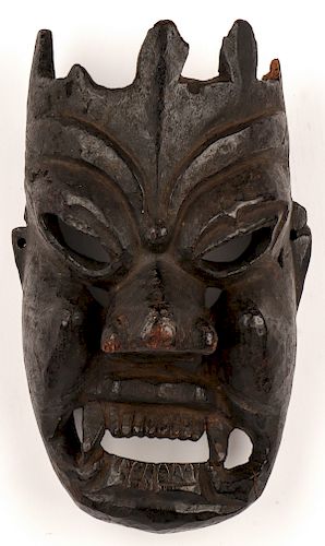 19TH C. SHERPA MASK, NORTHERN NEPAL19th