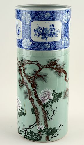 JAPANESE PORCELAIN CELADON UMBRELLA