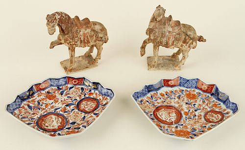 2 CHINESE TANG DYNASTY HORSES AND 38b326