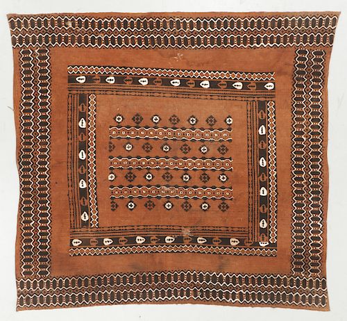 LARGE WEST AFRICAN MUD CLOTH: 7'7''