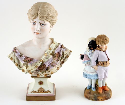 GROUP OF TWO CONTINENTAL PORCELAIN 38b376