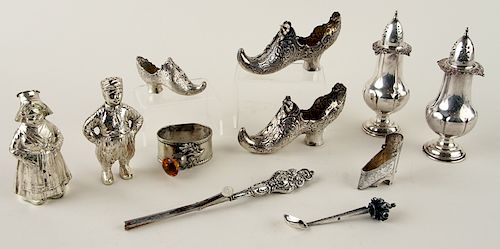 11PC. STERLING AND 800 SILVER ITEMS