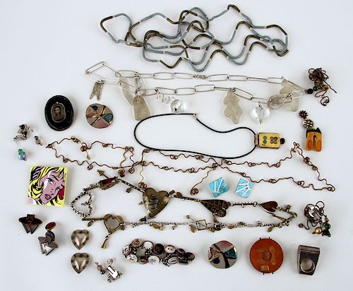 23 PIECES ARTIST SIGNED & COSTUME JEWELERYA