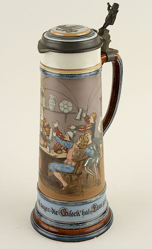 GERMAN METTLACH BEER STEIN 2428 38b477