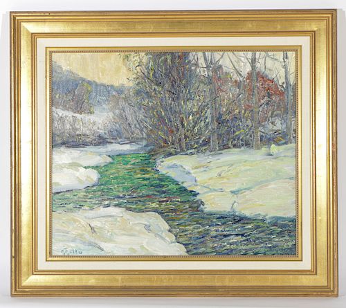 GEORGE GALLO "TROUT STREAM IN VERMONT"George