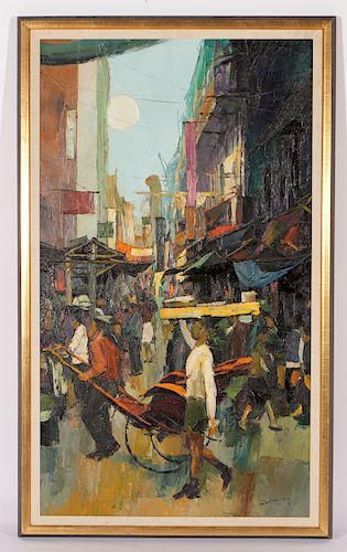 WAI MING (CHINESE, B.1938) "MARKET"Wai