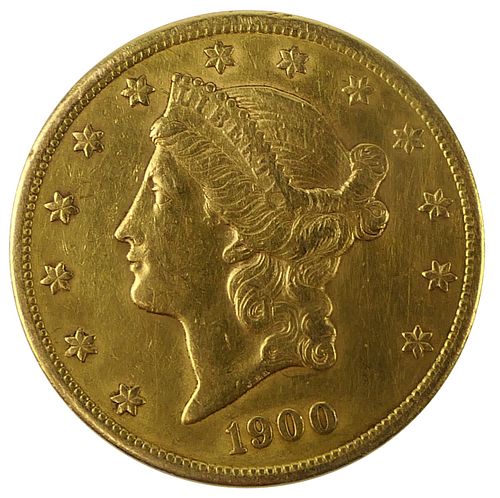 1900 S 20 LIBERTY GOLD PIECE DOUBLE 38b58f