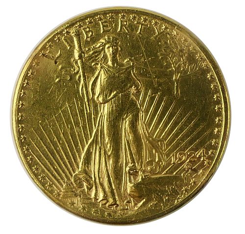 1924 ST GAUDENS DOUBLE EAGLE 20 38b593