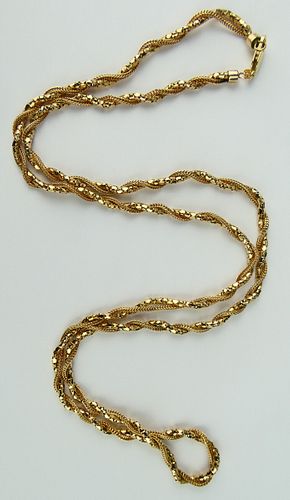 14KT YELLOW GOLD THICK ROPE EUROPEAN 38b599