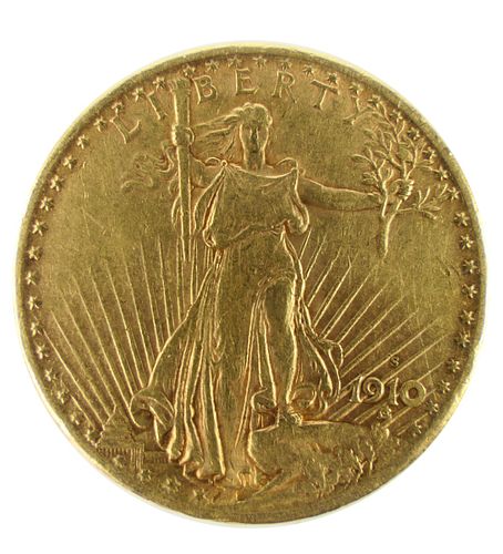 1910 ST GAUDENS DOUBLE EAGLE $20