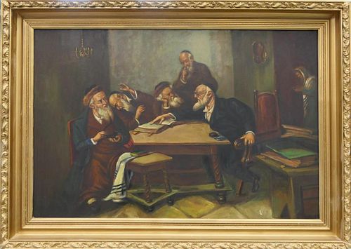 G FISHER JUDAIC OIL PAINTING ON 38b5d5