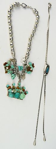 2 SOUTHWESTERN SILVER TURQUOISE 38b5e5