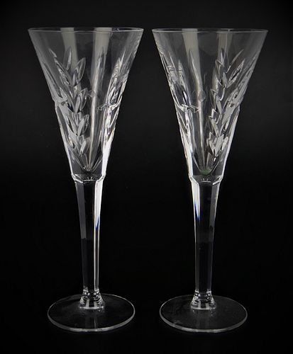 WATERFORD PAIR OF CHAMPAGNE TOASTING 38b646