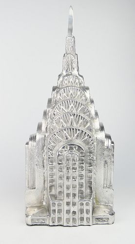 DECO CAST ALLUMINUM SCULPTURE CHRYSLER