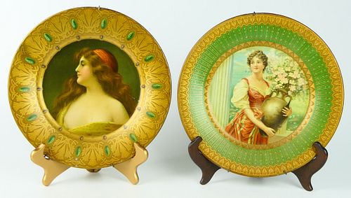 PAIR OF ANTIQUE VIENNA PORTRAIT