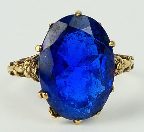 VINTAGE 14KT Y GOLD AND 3CT TANZANITE 38b69e
