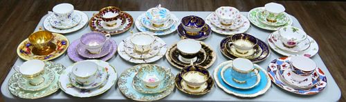 LOT OF 18 TEACUP & SAUCER SETS