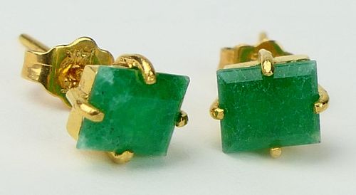 LADIES 14K YELLOW GOLD EMERALD 38b6fd