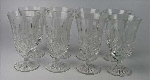 SET OF (8) LARGE WATERFORD WINE GLASSES