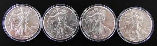 LOT OF (4) 2020 LIBERTY EAGLE SILVER