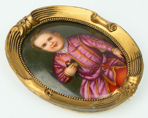 VICTORIAN SMALL HAND PAINTED PORCELAIN 38b736