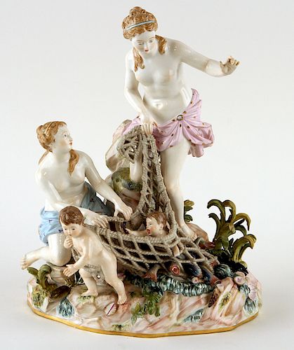 ANTIQUE MEISSEN PORCELAIN FIGURAL