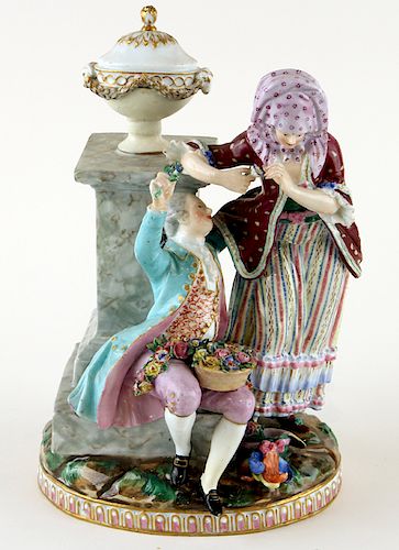 ANTIQUE MEISSEN PORCELAIN FIGURAL